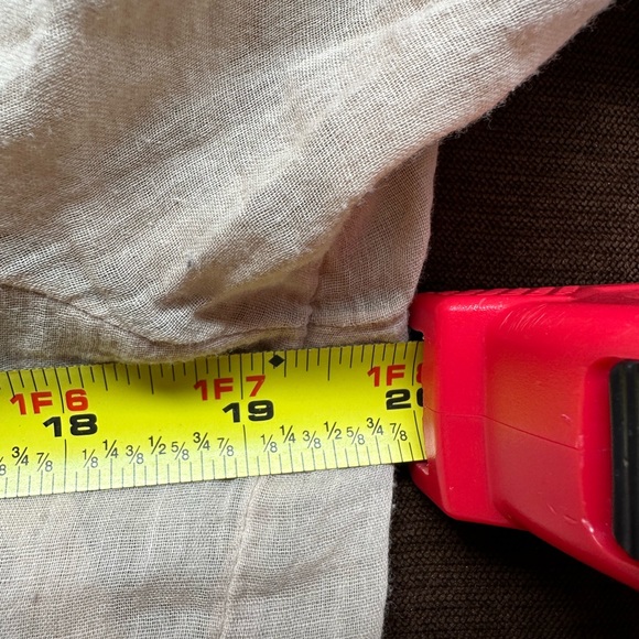 Anthropology Holding Horses CottonTan Blouse Sleeves shoulder & Back Lace SZ XS - Picture 16 of 16